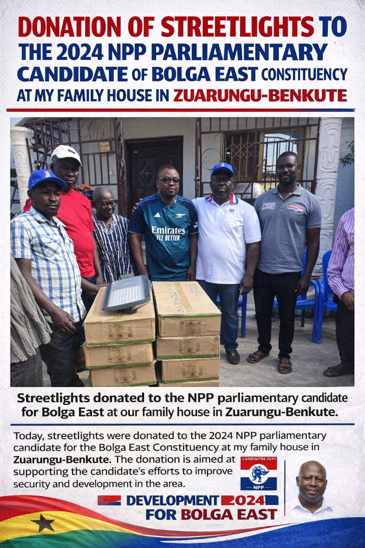 Motor Bicycle Donated to Tempane Constituency in 2020